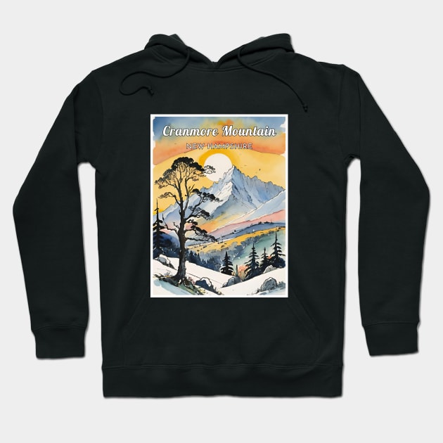 Cranmore Mountain ski New Hampshire Hoodie by UbunTo